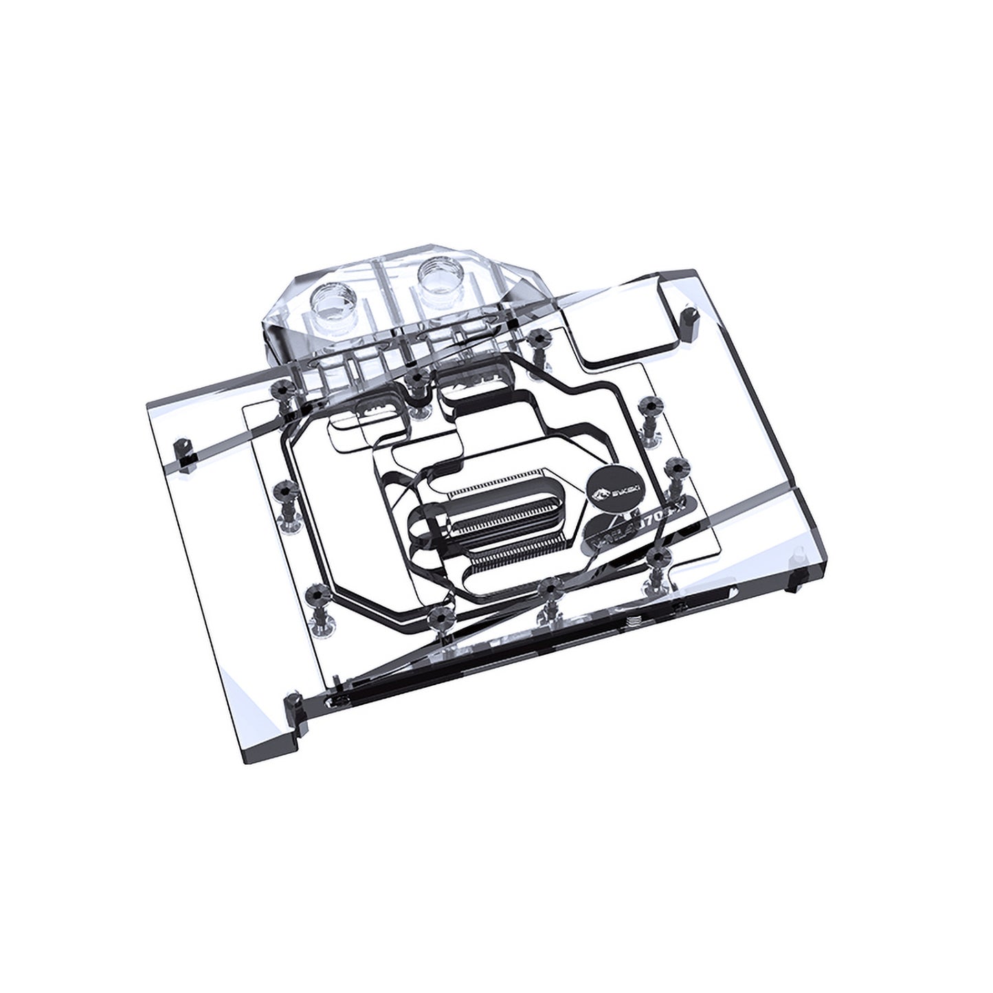 Bykski GPU Water Block For Manli RTX 4070 Super, Full Cover With Backplate PC Water Cooling Cooler, N-ML4070S-X