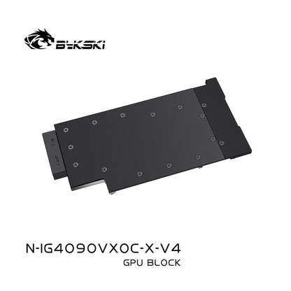 Bykski GPU Block For Colorful RTX 4090 D, High Heat Resistance Material POM + Full Metal Construction, With Backplate Full Cover GPU Water Cooling Cooler Radiator Block, N-IG4090VXOC-X-V4