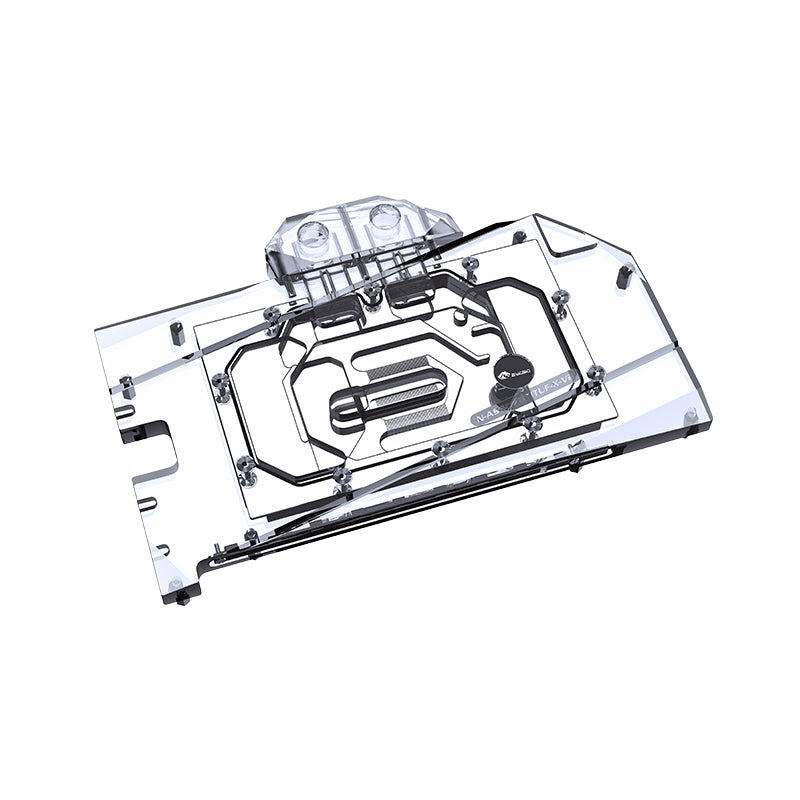 Bykski GPU Water Block For Asus TUF / Dual RTX 4070 Ti / 4070 Super Gaming Geforce, Full Cover With Backplate PC Water Cooling Cooler, N-AS4070TITUF-X-V2