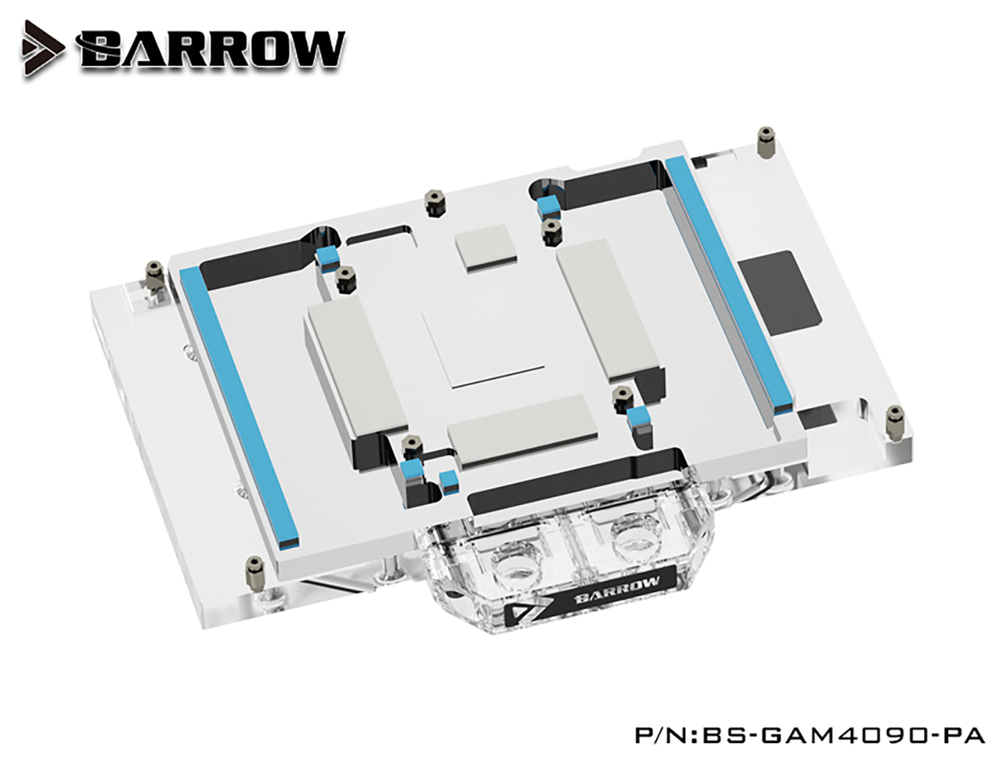 Barrow GPU Water Block For Galax RTX 4090 MetalTop OC GPU Card  Full Cover Water Cooler , With Backplane BS-GAM4090-PA