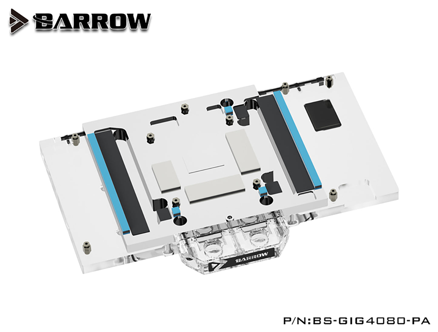 Barrow GPU Water Block For Gigabyte RTX 4080 Gaming OC 16GB/Aorus RTX 4080 Master 24G, Full Cover With Backplate PC Water Cooling Cooler, BS-GIG4080-PA