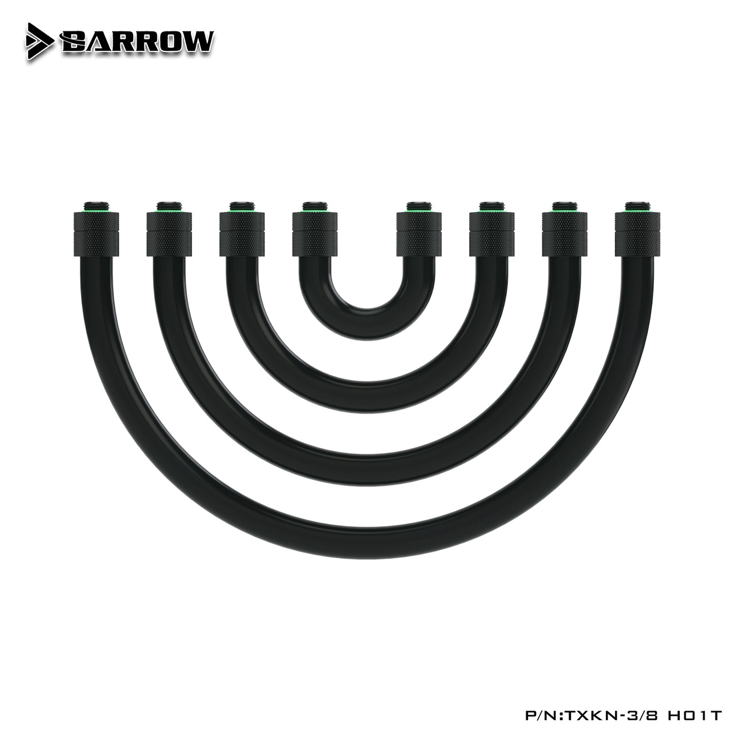 Barrow Soft Tube, 10X13 10x16mm, Hose For Computer Water Cooling System, CPU GPU Cooler Tube, TXKN-3/8T TXKN-3/8H01T