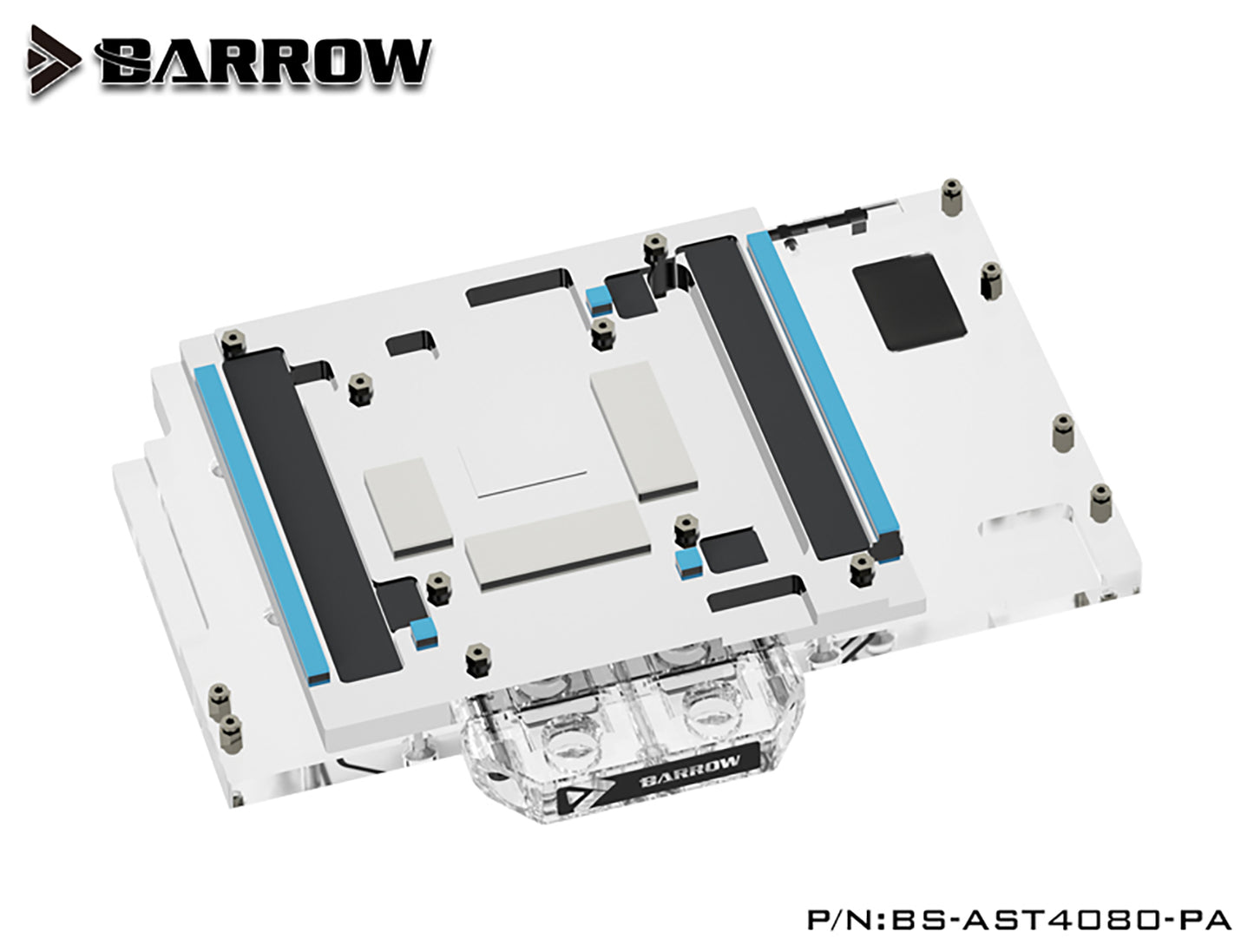 Barrow GPU Water Block For Asus Tuf / Rog Stirx RTX 4080 Gaming , Full Cover With Backplate PC Water Cooling Cooler, BS-AST4080-PA