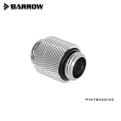 Barrow TBX2D-02 Raccord Rotatif Mâle à Mâle G1/4'' Adaptateur de Connexion Noir Argent Blanc Or 