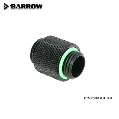 Barrow TBX2D-02 Raccord Rotatif Mâle à Mâle G1/4'' Adaptateur de Connexion Noir Argent Blanc Or 