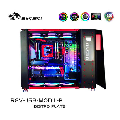 Bykski RGV-JSB-MOD1-P, cartes de voies navigables pour boîtier JONSBO MOD1, Bykski RBW, pour bloc d'eau CPU Intel et construction GPU unique