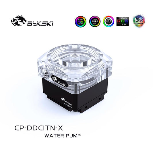 Bykski Laing DDC Water Pump Output Head 4 Meters , Flow 350L/H Maxmum Speed 4000RPM , Acrylic / POM, CP-DDCITN-X