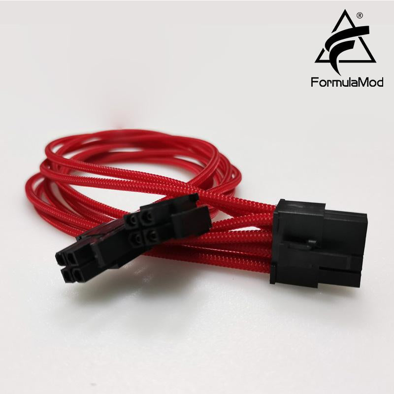 FormulaMod Fm-HS-W, 18AWG CPU 8Pin(4+4) PSU câbles de tissage entièrement modulaires pour SeaSonic Focus/Prime Series &amp; Asus THOR PSU