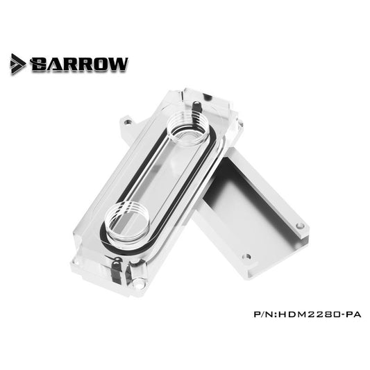 Barrow 2280/22110 PCIE SATA Size M.2 M2 SSD Water Block, Double Sided Auxiliary Cooling，HDM2280-PA