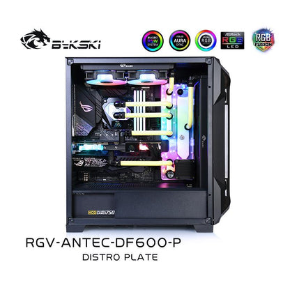 Kit de refroidissement Bykski Waterway pour boîtier Antec DF600/DP502, 5V ARGB, pour bâtiment GPU unique, RGV-ANTEC-DF600-P