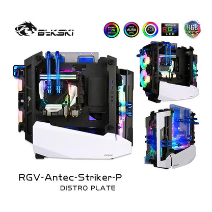 Cartes de voies navigables Bykski RGV-Antec-Striker-P pour boîtier Antec Striker pour bloc d'eau CPU Intel et construction GPU unique