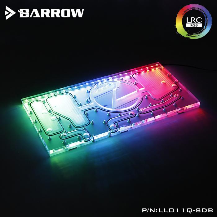 Barrow LLO11Q SDBV1 Front Waterway Boards For Lian Li PC O11 Dynamic Case For Intel CPU Water Block Single GPU Building