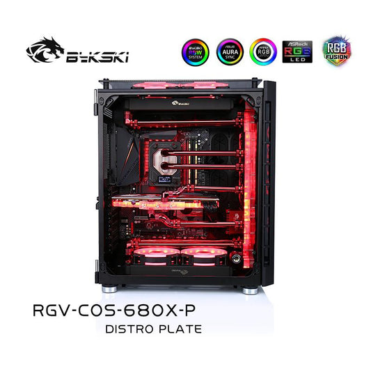 Kit de refroidissement Bykski Waterway pour boîtier Corsair 680X, 5V ARGB, pour bâtiment GPU unique, RGV-COS-680X-P