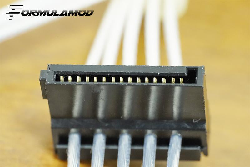 FormulaMod Fm-HS-SL, câbles PSU entièrement modulaires, 18AWG plaqué argent, pour Asus THOR &amp; SeaSonic Focus/Prime Series PSU modulaire