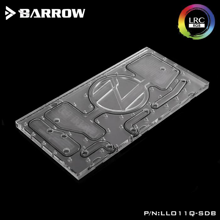 Barrow LLO11Q SDBV1 Front Waterway Boards For Lian Li PC O11 Dynamic Case For Intel CPU Water Block Single GPU Building