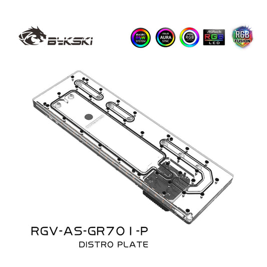 Bykski Acrylic Distro Plate /Board Cooler Solution for ASUS ROG Hyperion  GR701 /Kit for CPU and GPU Block /Instead Reservoir - AliExpress